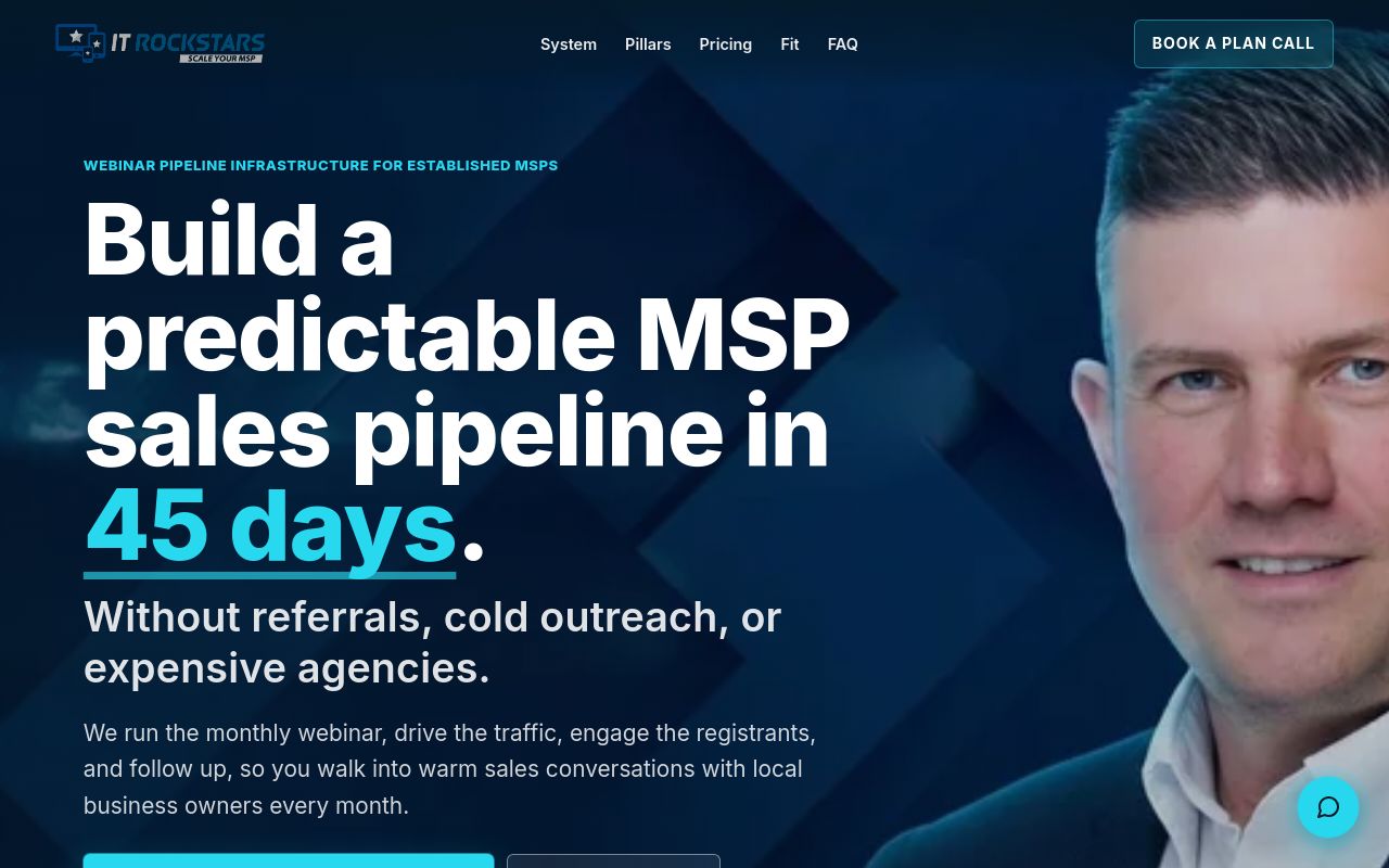 IT Rockstars homepage screenshot