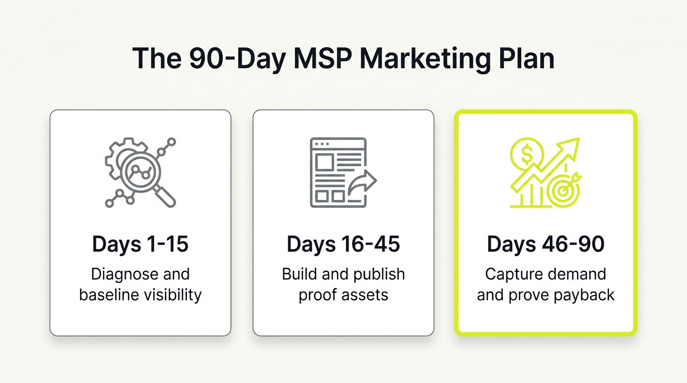 90-Day MSP Marketing Plan Finance Will Approve