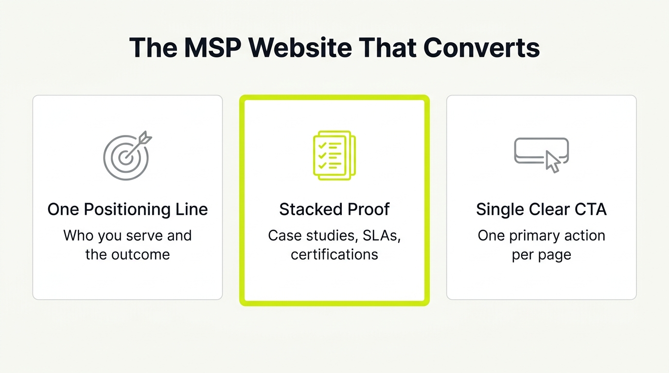 How to Build an MSP Marketing Website for AI & Buyers