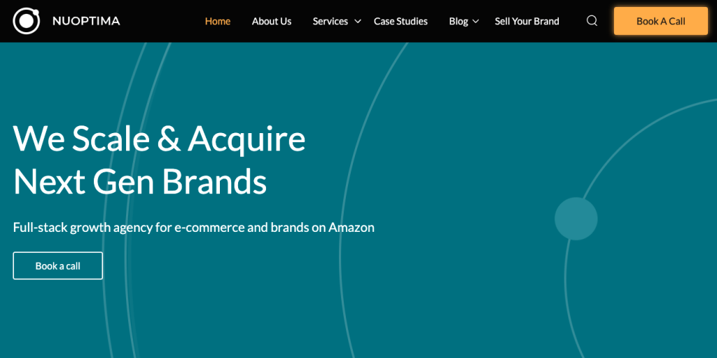 Diagram of NUOPTIMA's model acquiring and growing brands and businesses