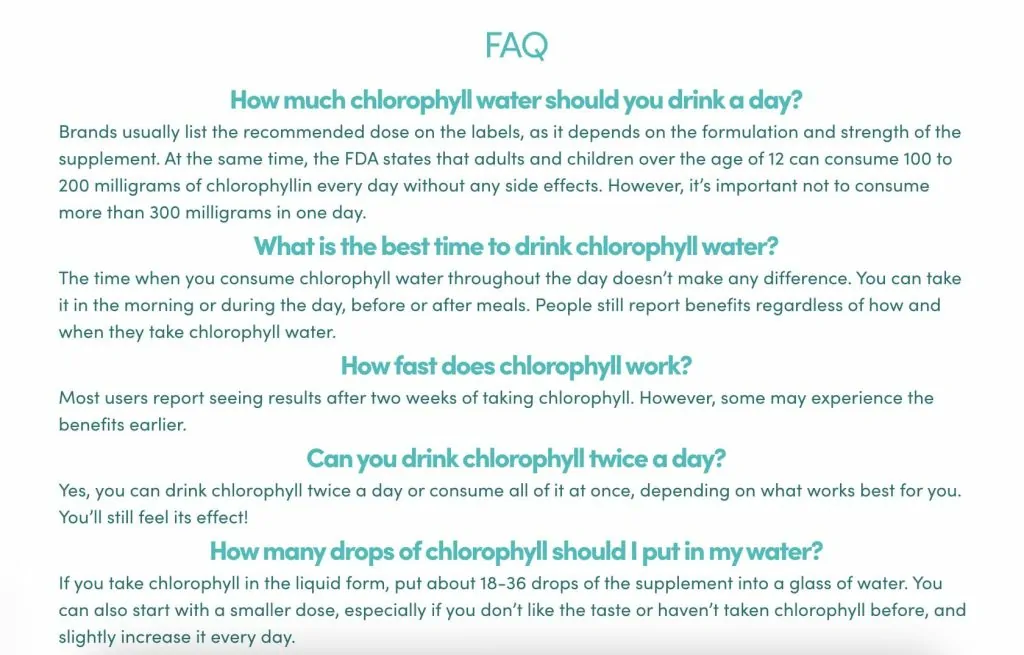 Published FAQ section on a FUL blog post as it appears to readers