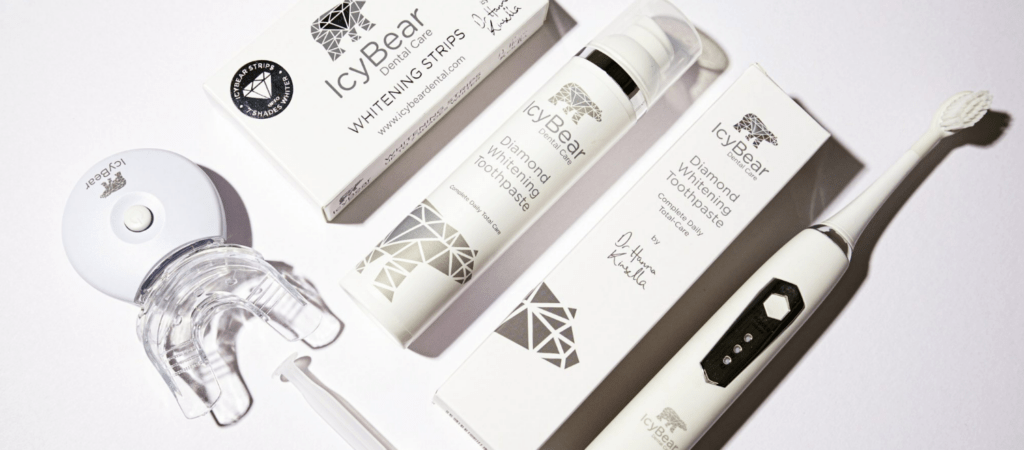 Icy Bear teeth whitening product range