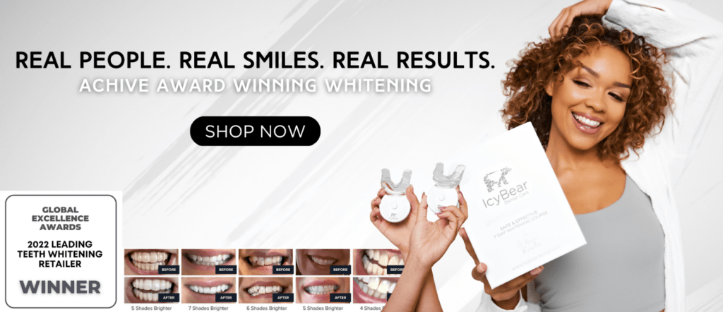 Icy Bear product range, UK teeth whitening