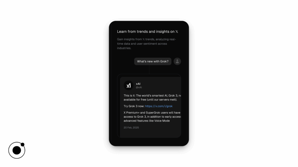 Grok 3 and its integration with X.